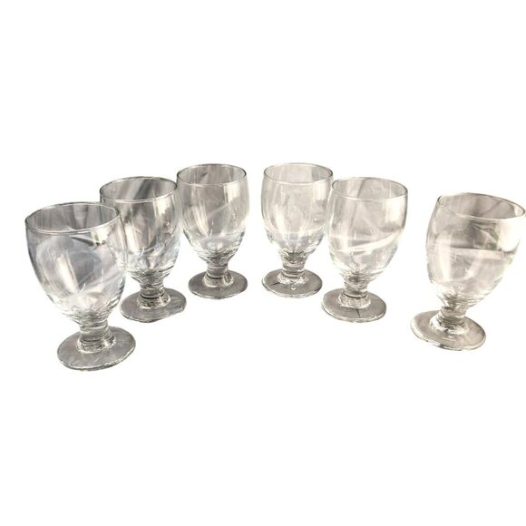 Libby Acopa Clear Glass Goblets For Water/Wine/Cocktails 10.5 oz Set of 6 Capac - Picture 1 of 9